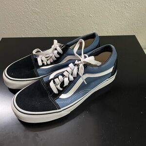 Vans Black and Blue Sneakers